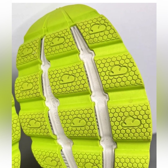 On Cloud Cloudracer Women’s 10.5 Running Shoes Cloudtec NO INSOLES Lime/Silver - Picture 15 of 16